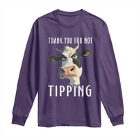 Funny Thank You For Not Tipping Long Sleeve Shirt