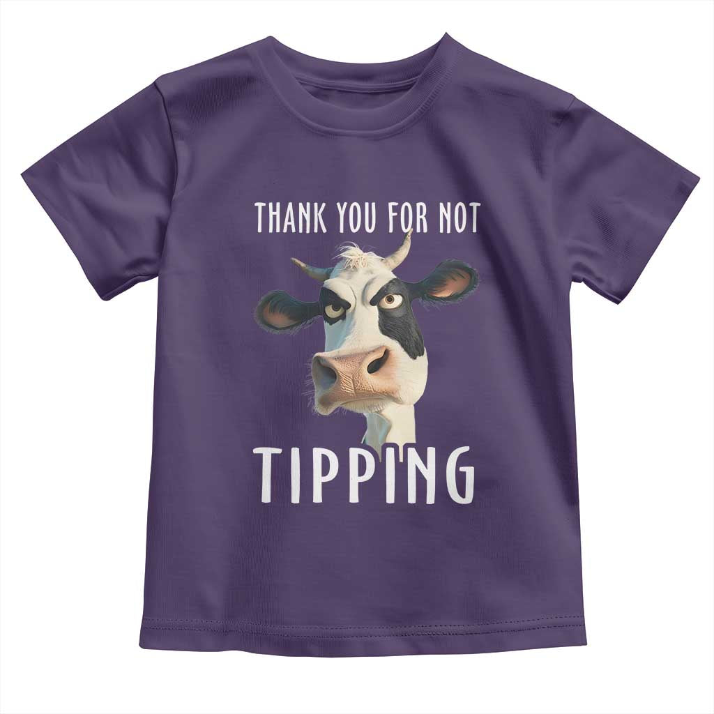 Funny Thank You For Not Tipping Toddler T Shirt