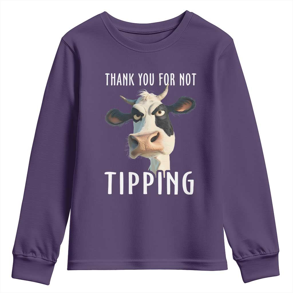Funny Thank You For Not Tipping Youth Sweatshirt