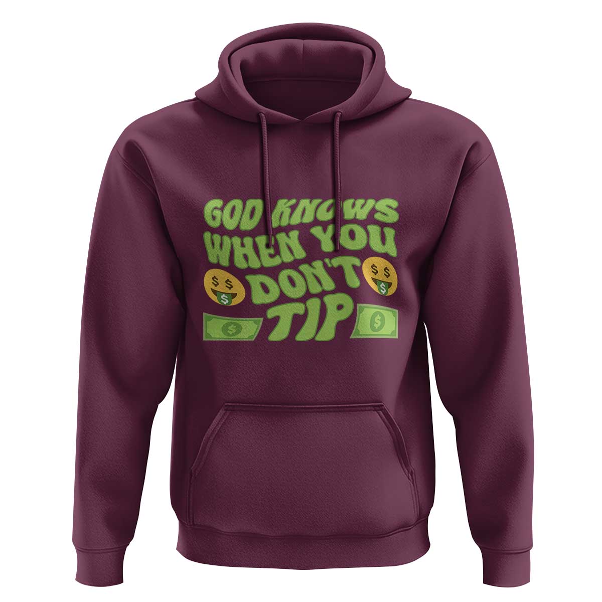 Funny God Know When You Don't Tip Hoodie