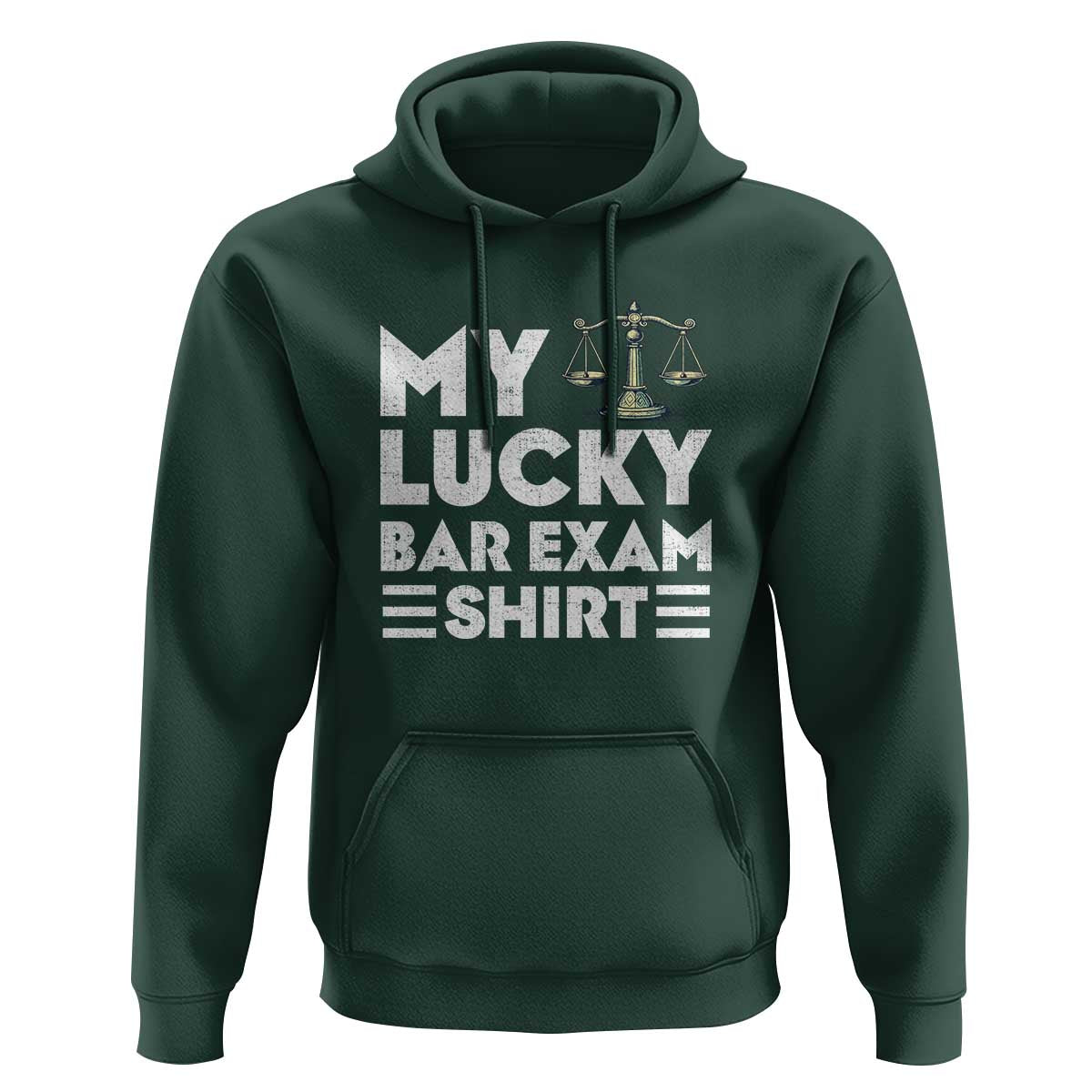 Lawyer Law School My Lucky Bar Exam Hoodie