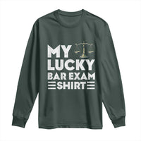 Lawyer Law School My Lucky Bar Exam Long Sleeve Shirt