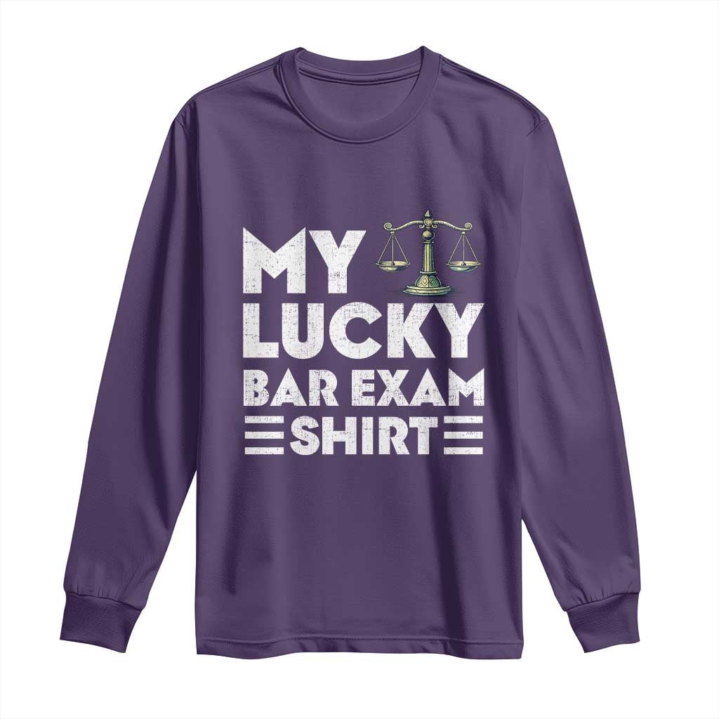 Lawyer Law School My Lucky Bar Exam Long Sleeve Shirt