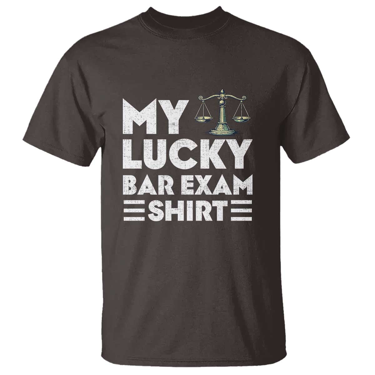 Lawyer Law School My Lucky Bar Exam T Shirt