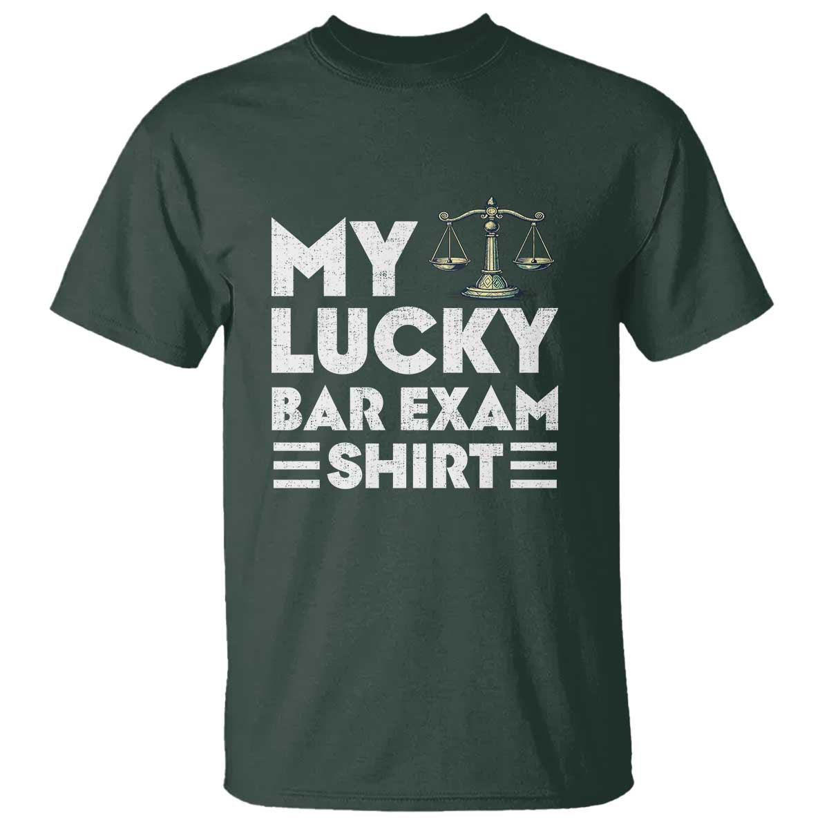 Lawyer Law School My Lucky Bar Exam T Shirt