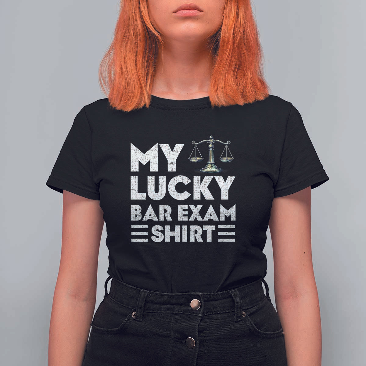 Lawyer Law School My Lucky Bar Exam T Shirt For Women