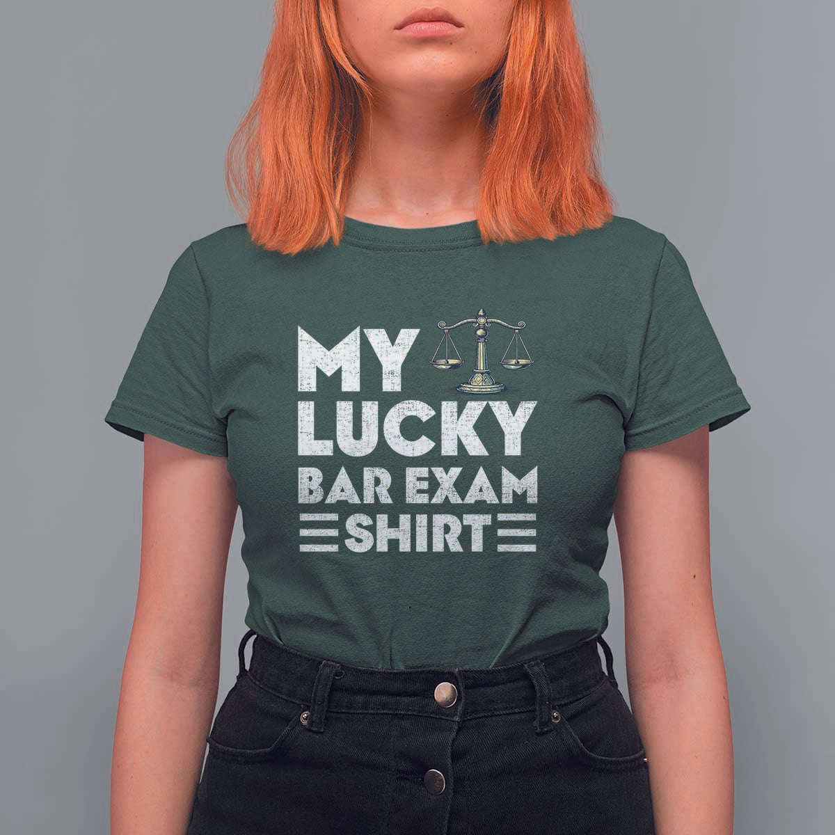 Lawyer Law School My Lucky Bar Exam T Shirt For Women