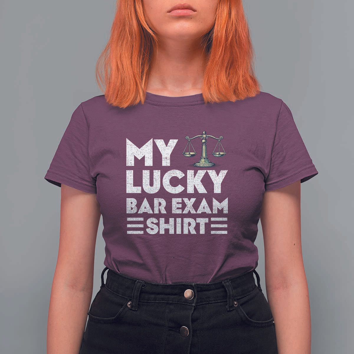 Lawyer Law School My Lucky Bar Exam T Shirt For Women