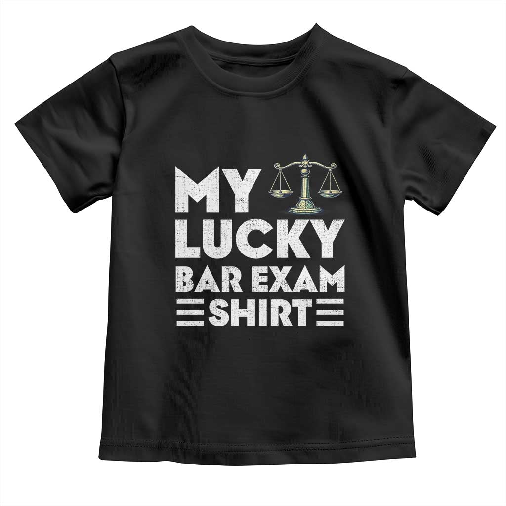 Lawyer Law School My Lucky Bar Exam Toddler T Shirt