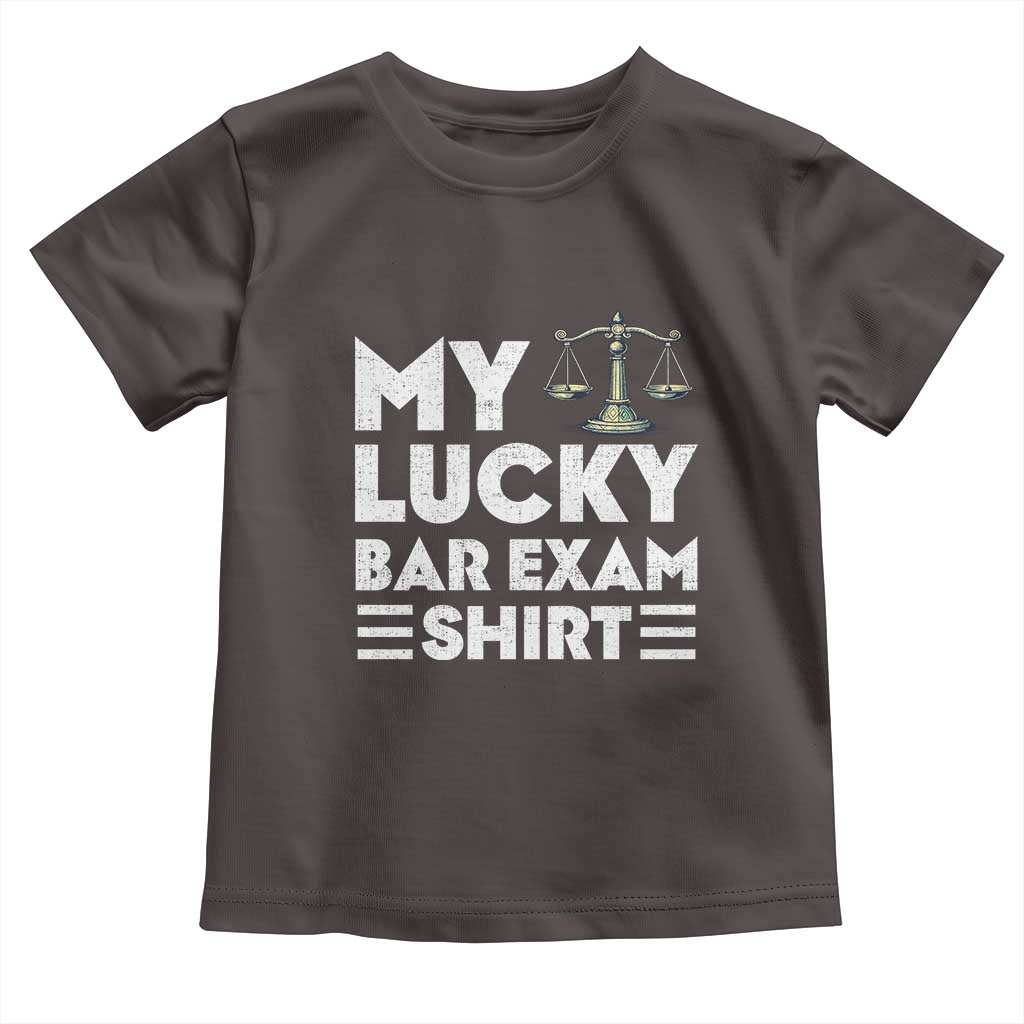 Lawyer Law School My Lucky Bar Exam Toddler T Shirt