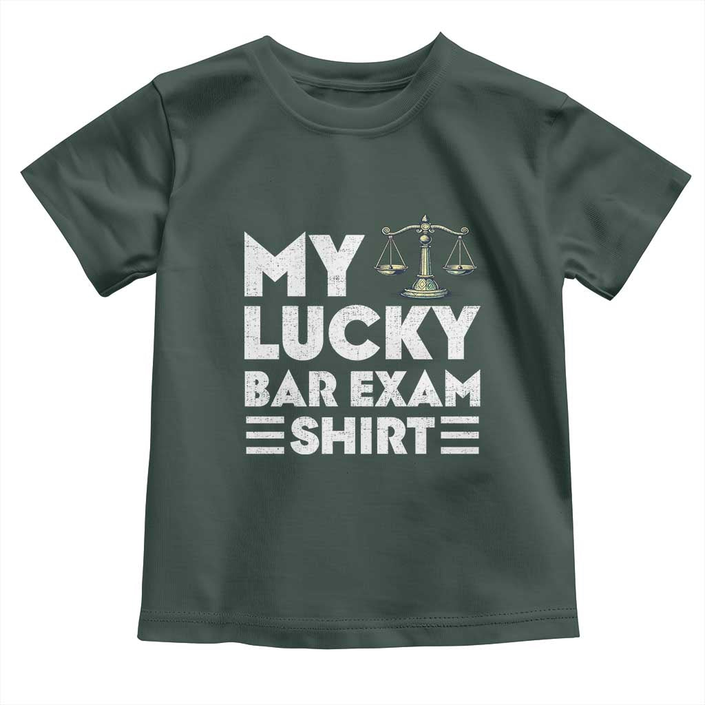 Lawyer Law School My Lucky Bar Exam Toddler T Shirt