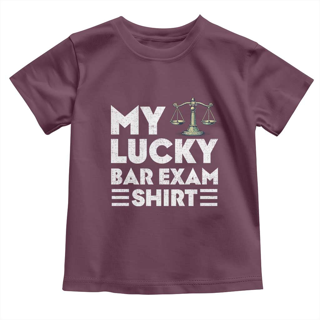 Lawyer Law School My Lucky Bar Exam Toddler T Shirt