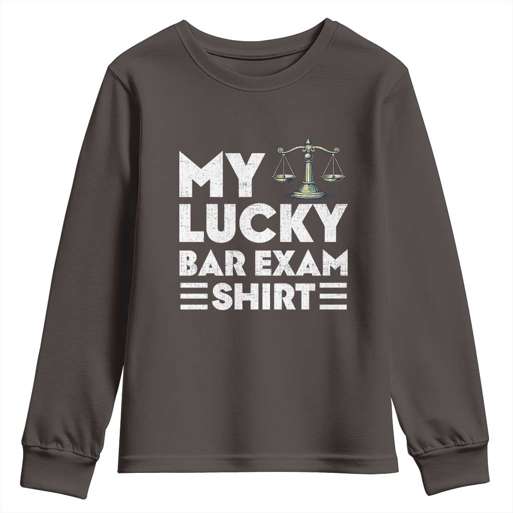 Lawyer Law School My Lucky Bar Exam Youth Sweatshirt