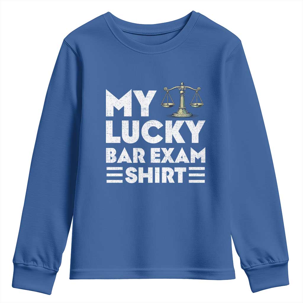Lawyer Law School My Lucky Bar Exam Youth Sweatshirt