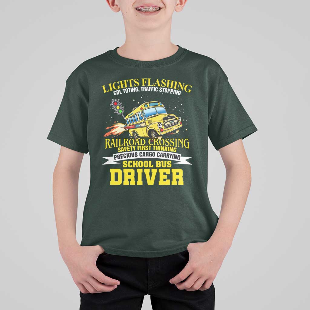 School Bus Drive T Shirt For Kid I Am A Lights Flashing Cdl Toting Traffic Stopping