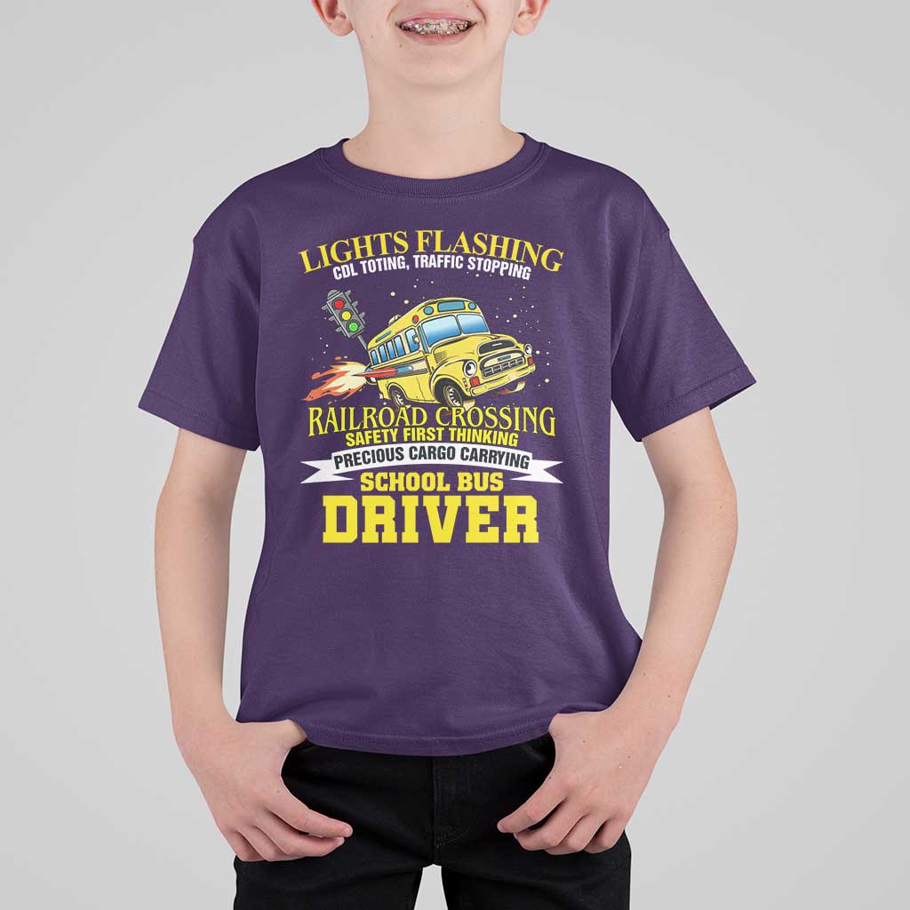 School Bus Drive T Shirt For Kid I Am A Lights Flashing Cdl Toting Traffic Stopping