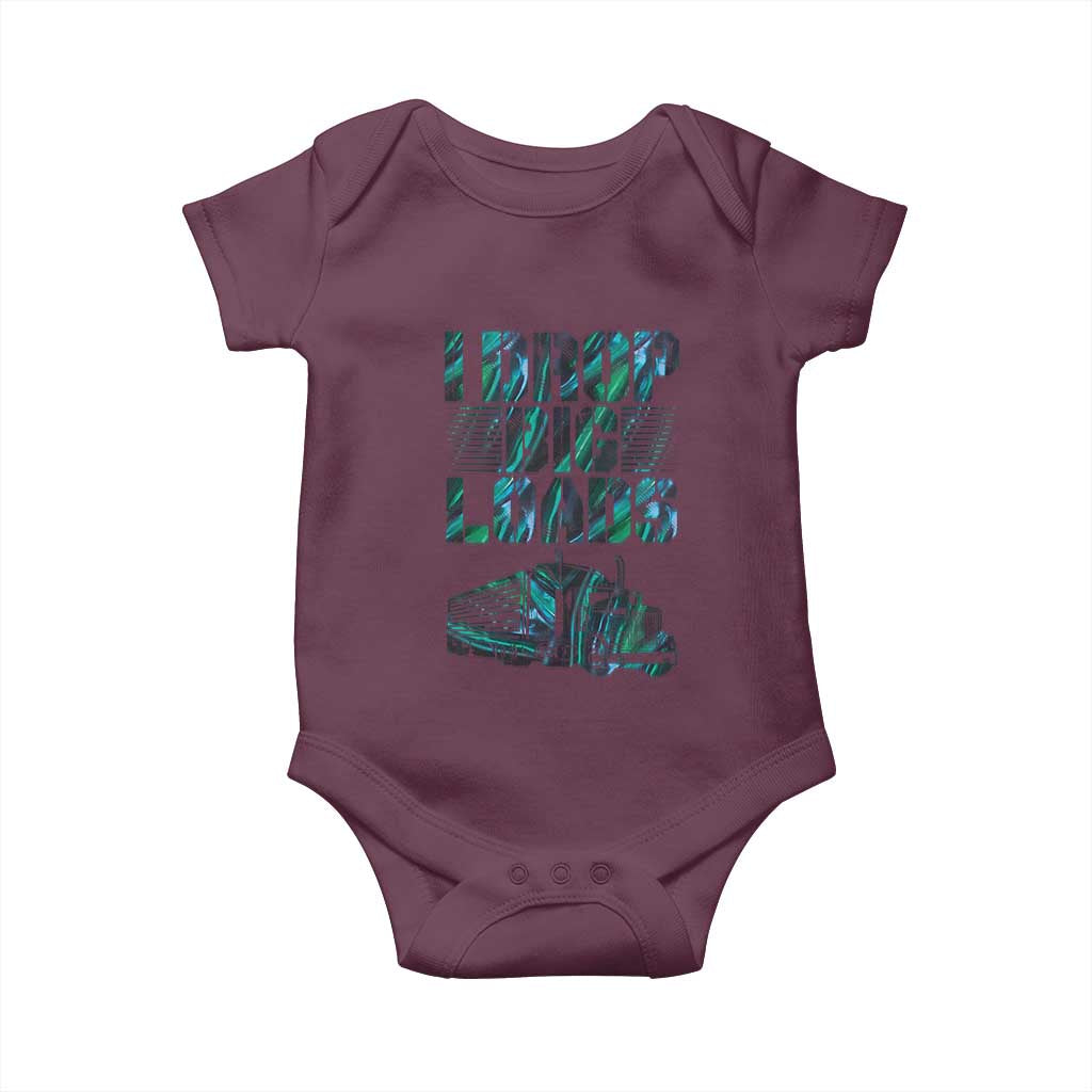 Truck Driver Baby Onesie I Drop Big Loads