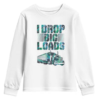 Truck Driver Youth Sweatshirt I Drop Big Loads