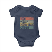 Truck Driver Baby Onesie Eat Sleep Drop Load Repeat