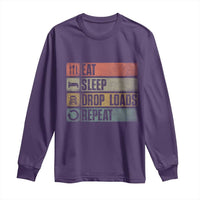Truck Driver Long Sleeve Shirt Eat Sleep Drop Load Repeat
