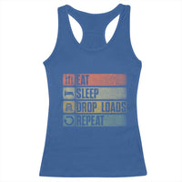 Truck Driver Racerback Tank Top Eat Sleep Drop Load Repeat