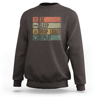 Truck Driver Sweatshirt Eat Sleep Drop Load Repeat