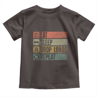 Truck Driver Toddler T Shirt Eat Sleep Drop Load Repeat
