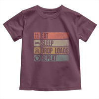 Truck Driver Toddler T Shirt Eat Sleep Drop Load Repeat