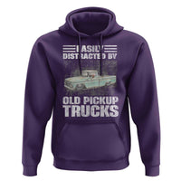 Truck Driver Hoodie Easily Distracted By Old Pickup Trucks