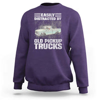 Truck Driver Sweatshirt Easily Distracted By Old Pickup Trucks