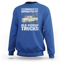 Truck Driver Sweatshirt Easily Distracted By Old Pickup Trucks
