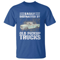 Truck Driver T Shirt Easily Distracted By Old Pickup Trucks