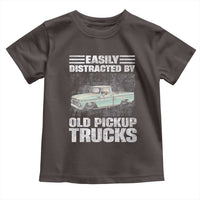 Truck Driver Toddler T Shirt Easily Distracted By Old Pickup Trucks