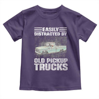 Truck Driver Toddler T Shirt Easily Distracted By Old Pickup Trucks