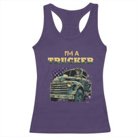 Truck Driver Racerback Tank Top I'm A Trucker