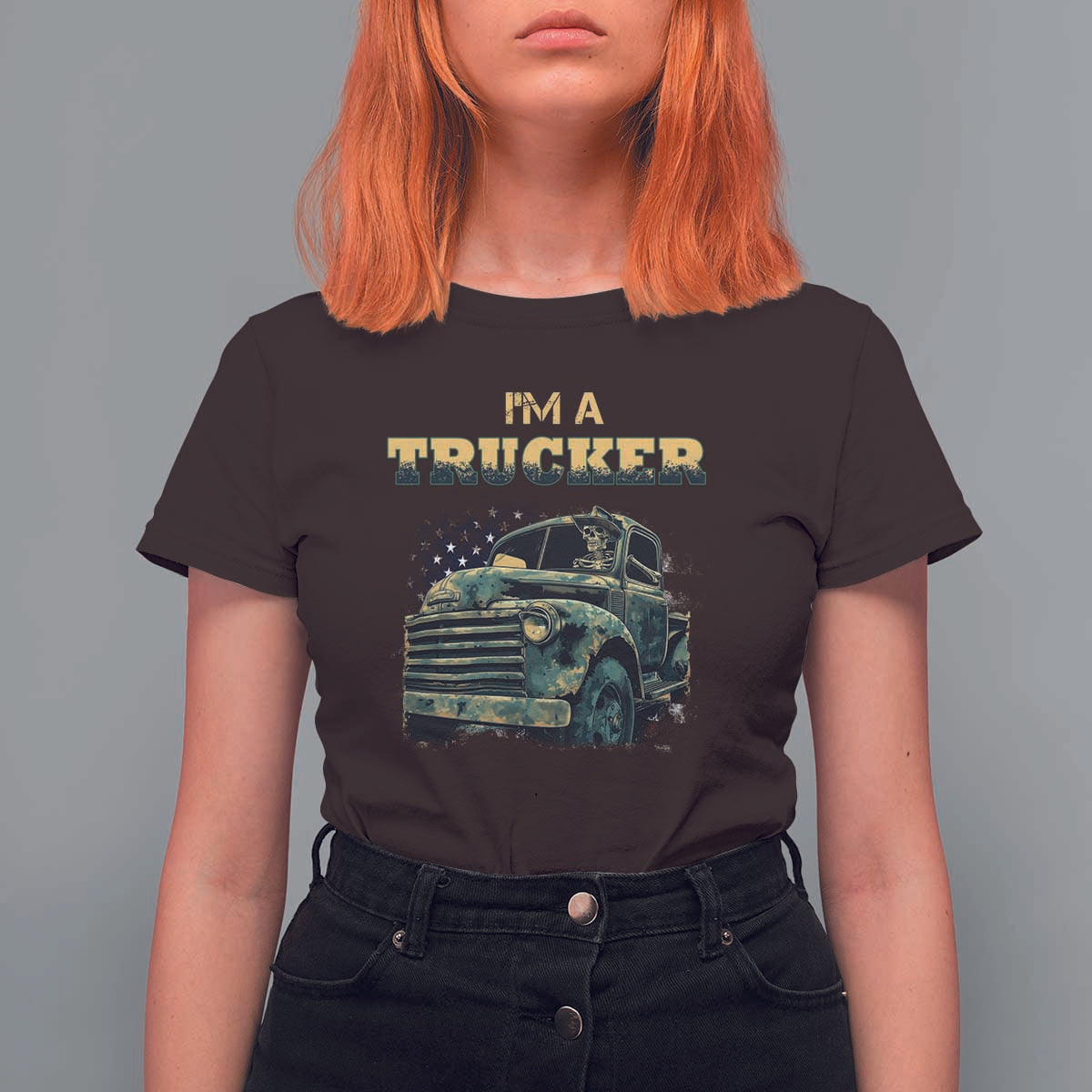 Truck Driver T Shirt For Women I'm A Trucker