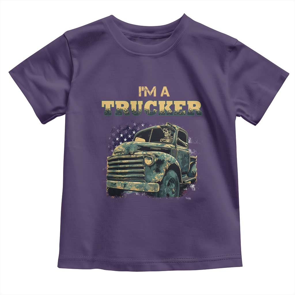Truck Driver Toddler T Shirt I'm A Trucker