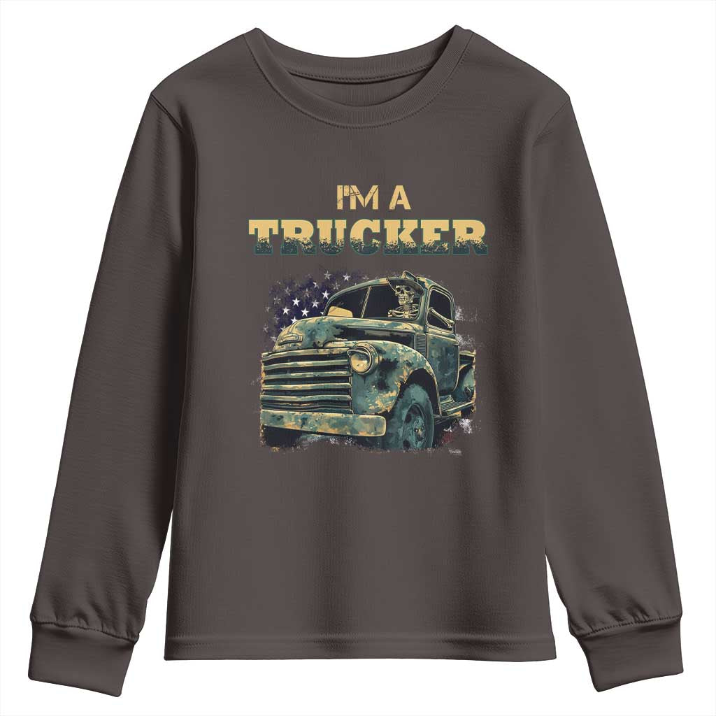 Truck Driver Youth Sweatshirt I'm A Trucker