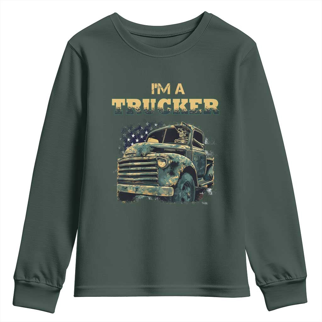 Truck Driver Youth Sweatshirt I'm A Trucker