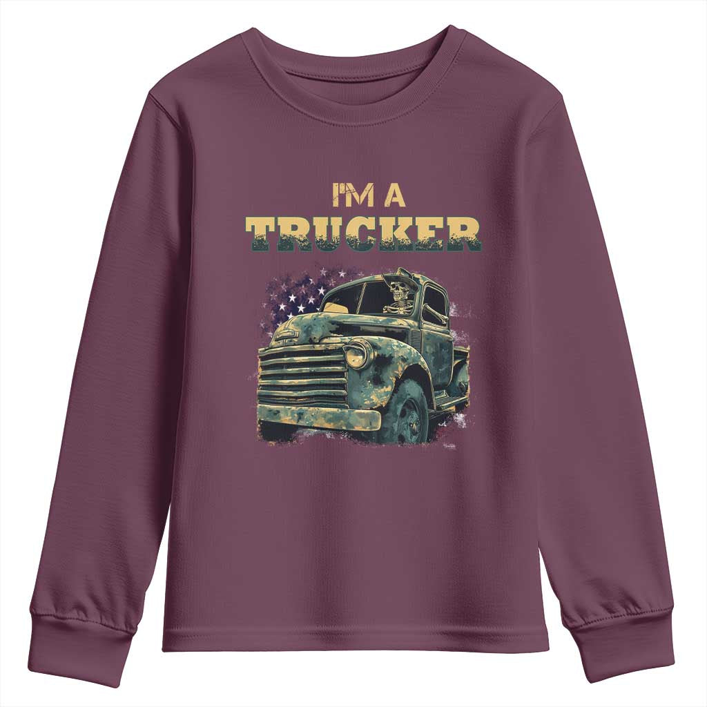 Truck Driver Youth Sweatshirt I'm A Trucker