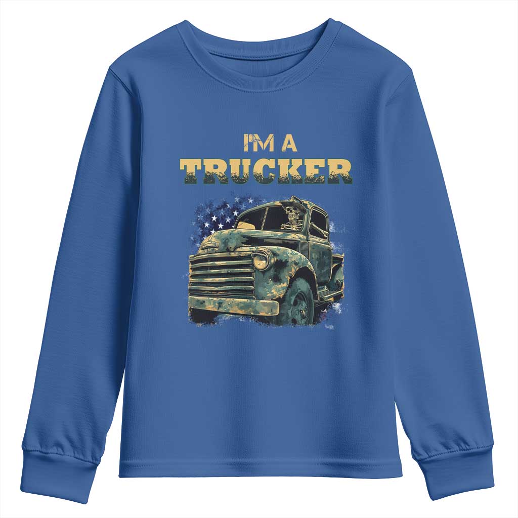 Truck Driver Youth Sweatshirt I'm A Trucker