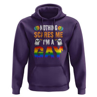 Funny Halloween LGBT Hoodie Nothing Scares Me I'm A Gay