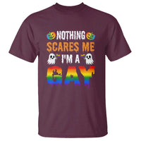 Funny Halloween LGBT T Shirt Nothing Scares Me I'm A Gay - Wonder Print Shop