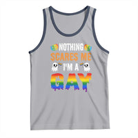 Funny Halloween LGBT Tank Top Nothing Scares Me I'm A Gay
