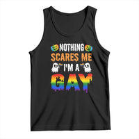 Funny Halloween LGBT Tank Top Nothing Scares Me I'm A Gay