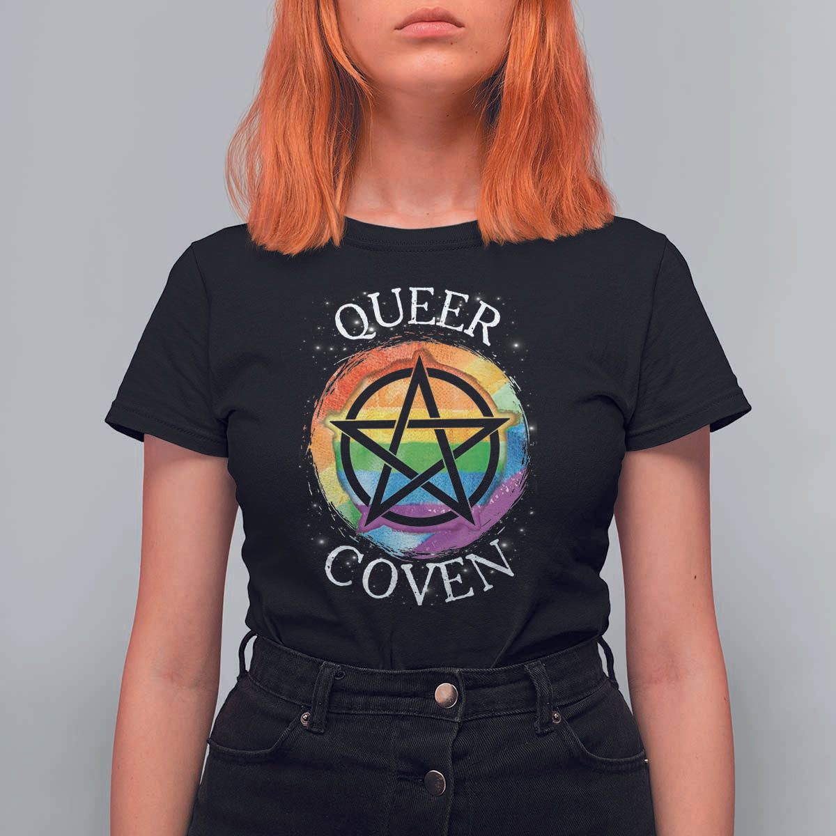 Funny Halloween LGBT T Shirt For Women Queer Coven - Wonder Print Shop