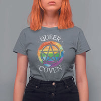 Funny Halloween LGBT T Shirt For Women Queer Coven - Wonder Print Shop