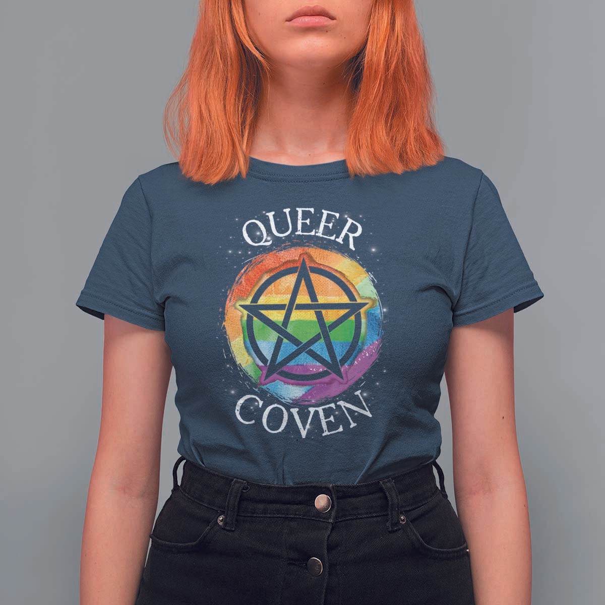 Funny Halloween LGBT T Shirt For Women Queer Coven - Wonder Print Shop