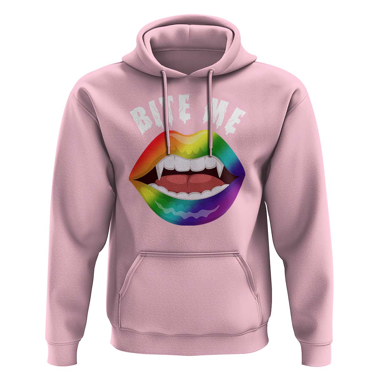Vampire Gay Hoodie Bite Me Funny Halloween Spooky LGBT