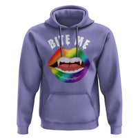 Vampire Gay Hoodie Bite Me Funny Halloween Spooky LGBT